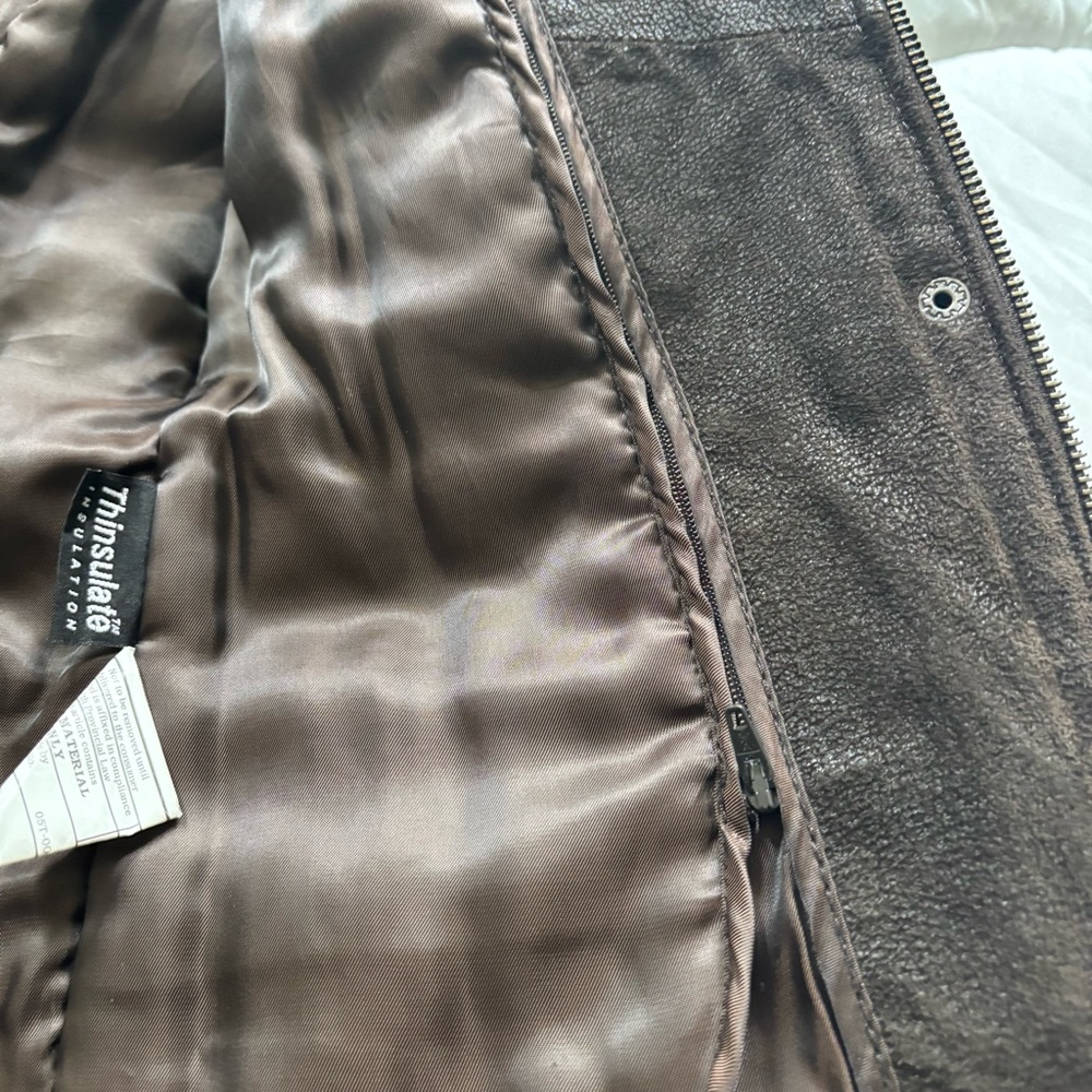Simply Fantastic Danier Leather Moto Jacket (Chocolate Brown) - Picture 11 of 14